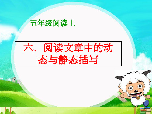 五年级上册语文阅读扩展课件阅读文章中的动态和静态描写-人教部编版