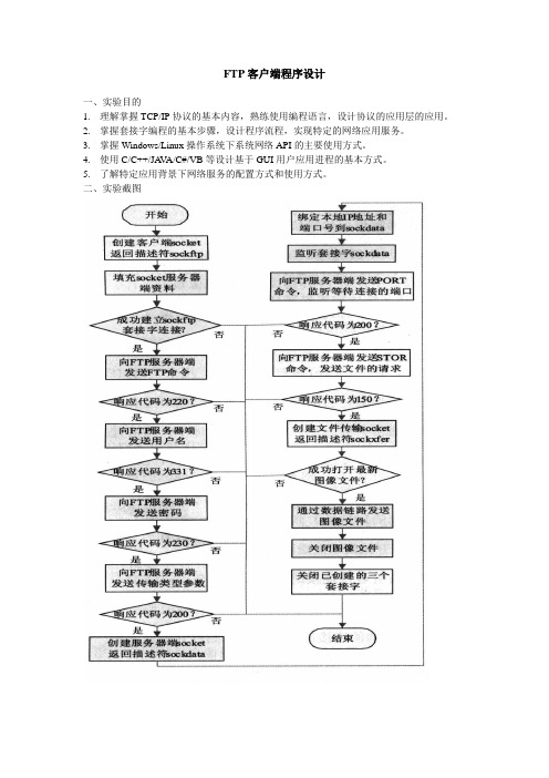 FTP客户端程序设计