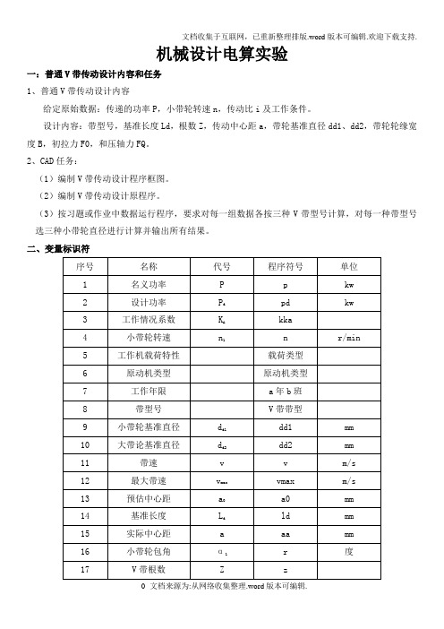 哈工大机械设计电算实验(matlab2010)