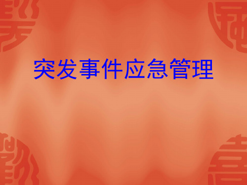 突发事件应急管理.ppt