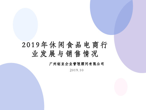 2019年休闲食品电商行业发展与销售情况