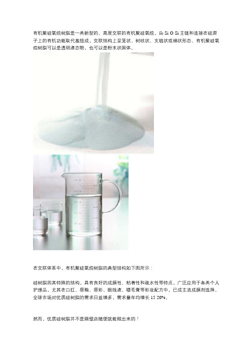 化妆品级MQ硅树脂
