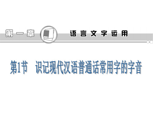 2013届高考语文知识点复习：第一章 语言文字运用
