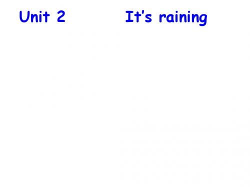 英语：鲁教版七年级上Unit2《It’s raining》课件1