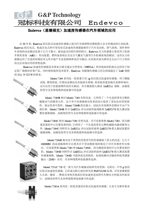 加速度传感器在汽车领域的应用