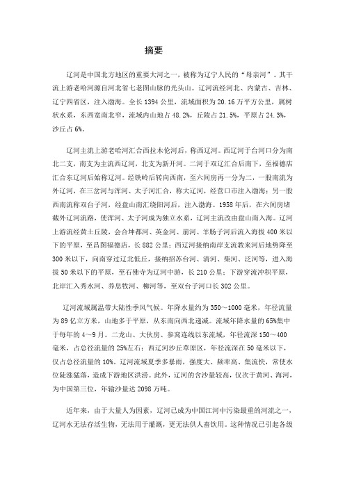 辽河水质评价(修改2)