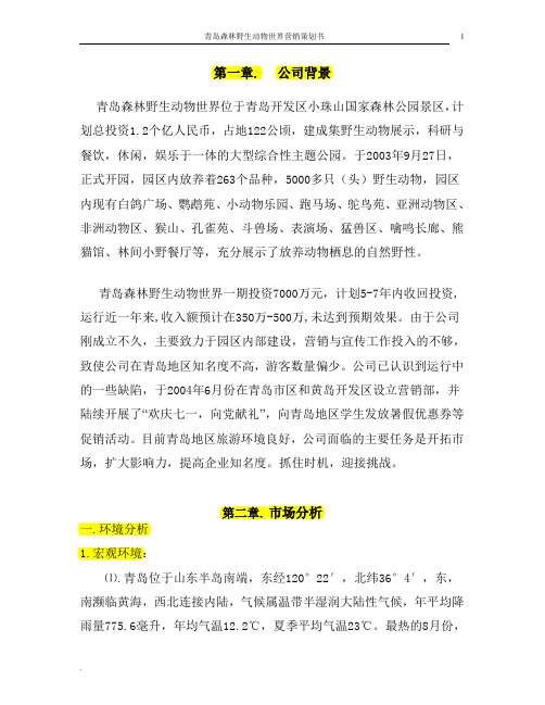 一份详尽营销策划书