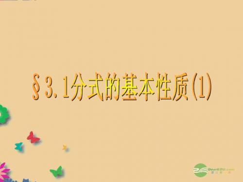 3.1 分式的基本性质 第二课时 课件 (青岛版八年级上册)8