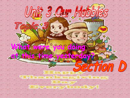 八年级上册英语Unit 3 Topic 3 Section D
