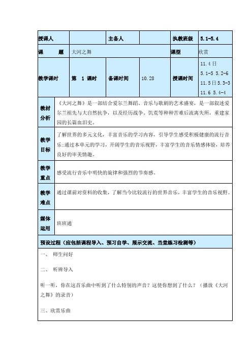 五年级上册音乐课件 -3.1《大河之舞》｜人教新课标