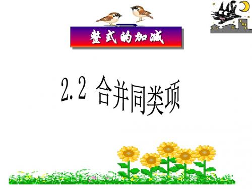 2.2  合并同类项