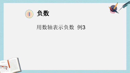 【小学数学】新人教版六年级数学下册用数轴表示负数ppt优质课件