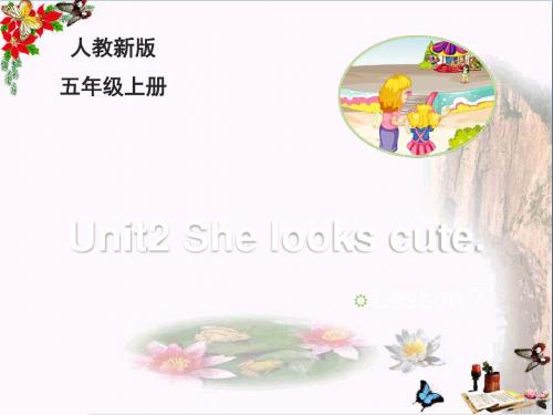 五年级英语上册Unit2Shelookscute(Lesson7)教学ppt优秀课件人教精通版