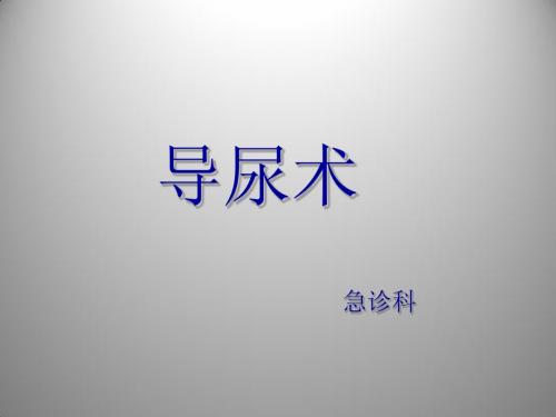 导尿术