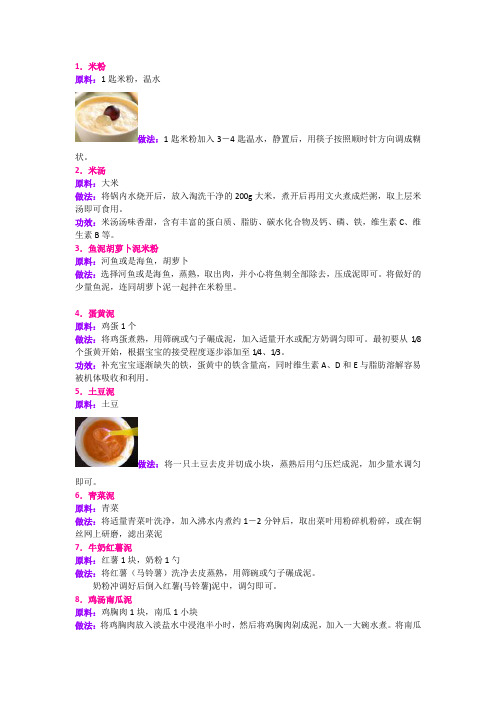 宝宝100款辅食,有图有真相
