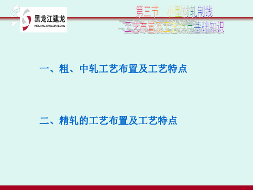 棒材工艺教程(第二章第三节小型材轧制线工艺布置及工艺特点基础知识)