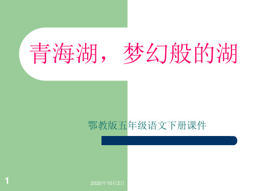 青海湖,梦幻般的湖PPT(鄂教版五年级下册)PPT课件