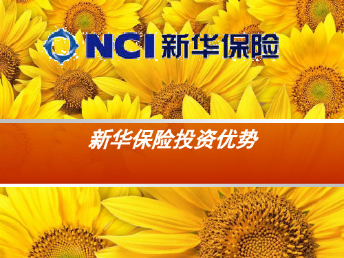 新华保险投资优势
