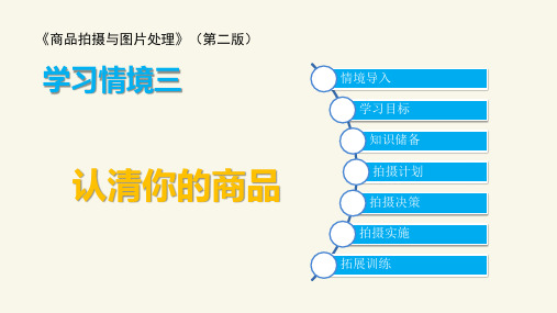 商品拍摄与图片处理(第二版)课件学习情境三