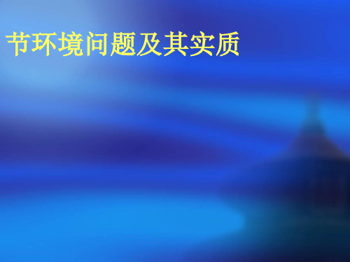 环境问题及其实质PPT课件(上课用)1