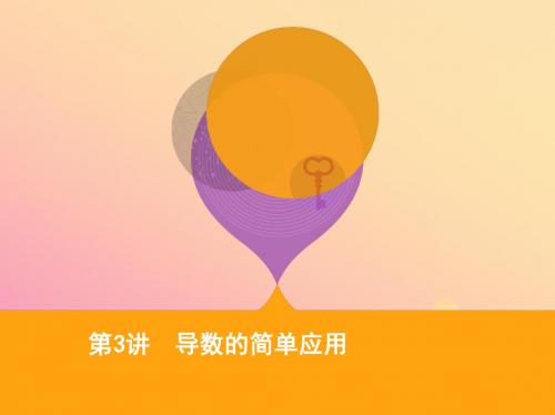 2019高考数学二轮复习第3讲导数的简单应用课件理