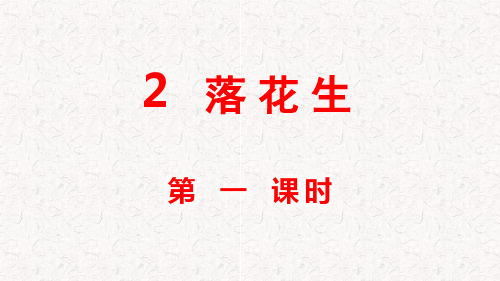 部编版五年级语文上册第2课《落花生》PPT课件