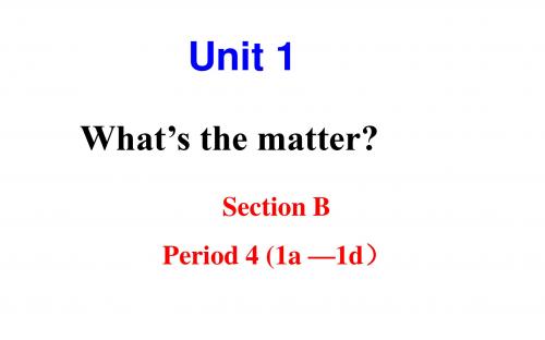 人教八下 unit1 Section B(共32张PPT)