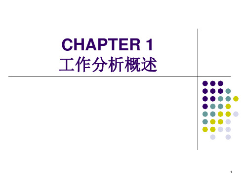 工作分析概述PPT
