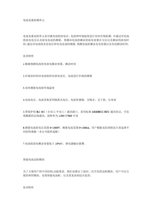 电池电量检测单元
