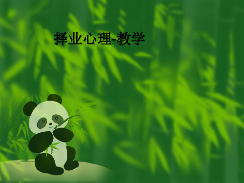 择业心理-ppt课件