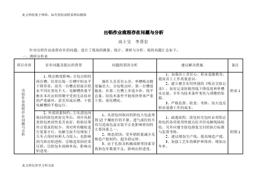 出铝期间的几个问题的分析doc资料