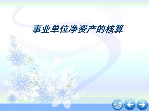 事业单位净资产的核算