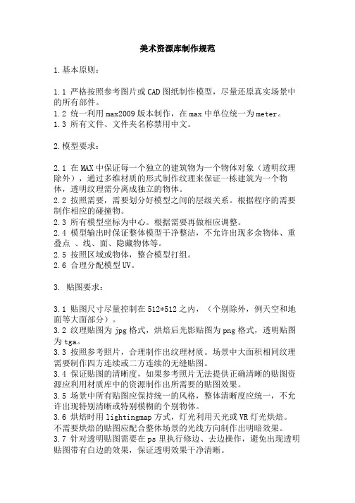 美术资源库制作规范
