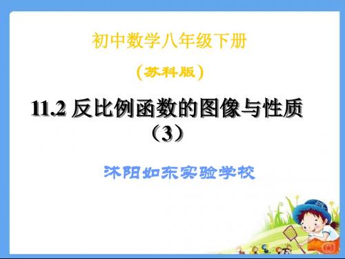 11.2  反比例函数的图像与性质(3)