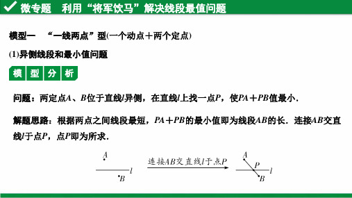 微专题   利用”将军饮马“解决线段最值问题-学生
