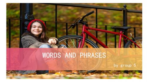 WORDS AND PHRASES