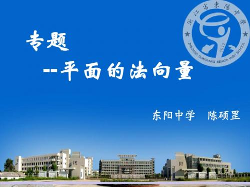 专题：平面的法向量