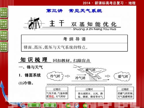 2014新课标版地理高考总复习课件(自然地理)2-3常见天气系统