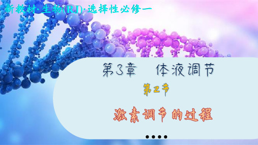 高中生物学选择性必修1激素调节的过程