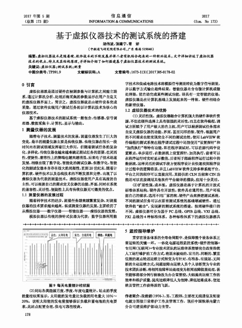 基于虚拟仪器技术的测试系统的搭建