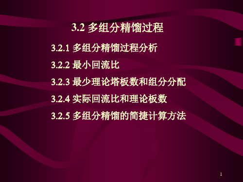 多组分精馏