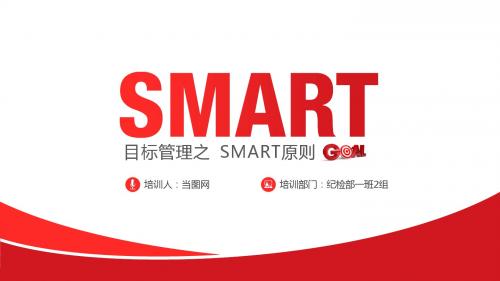 001目标管理之SMART原则PPT模板