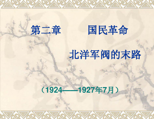 国民革命北洋军阀的末路