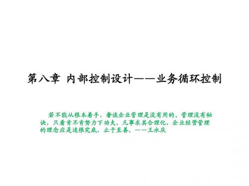 内部控制设计