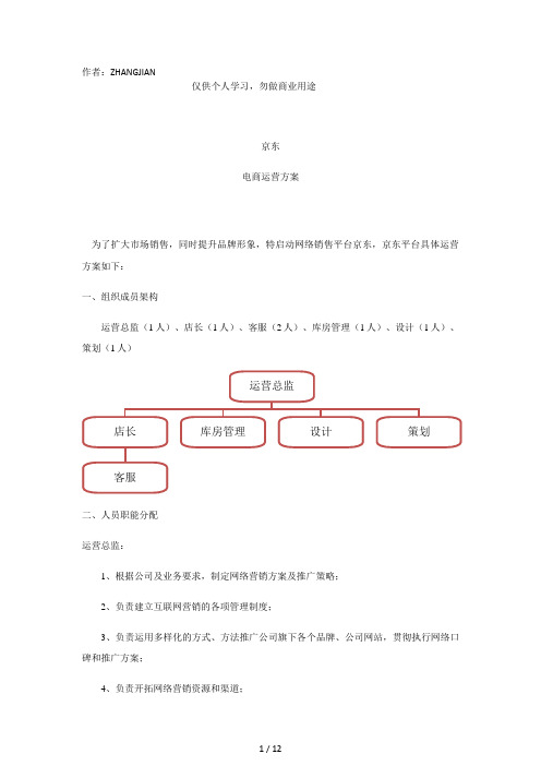 京东电商运营方案[页]
