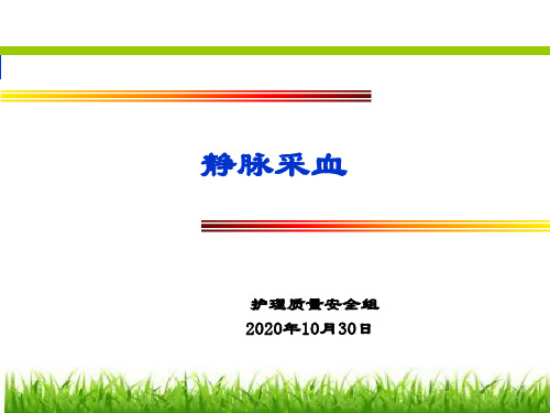 静脉采血操作流程及注意事项