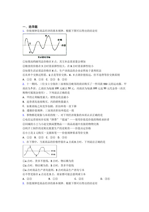 (易错题精选)最新时事政治—价值规律的分类汇编附答案