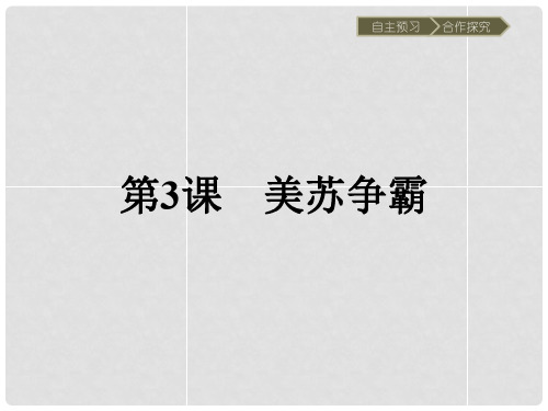 高中历史 第四单元 雅尔塔体系下的冷战与和平 4.3 美