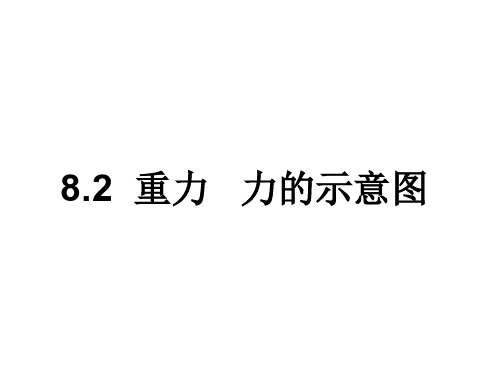 二、重力力的示意图