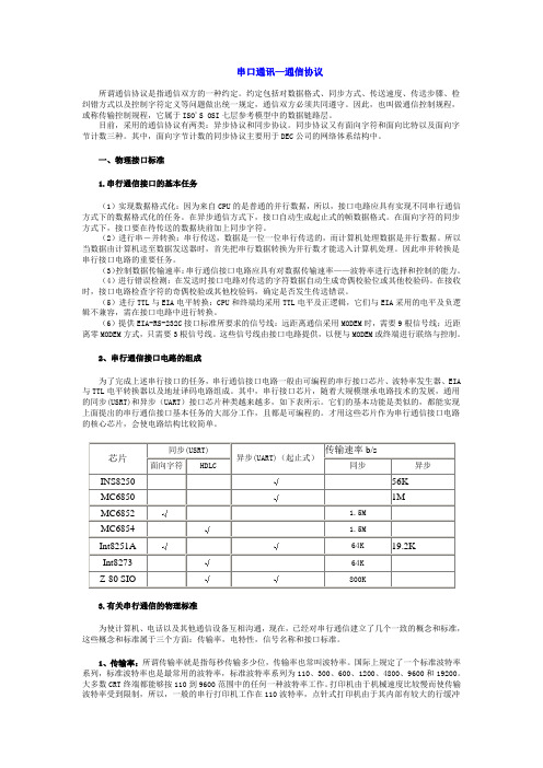 串口通信协议